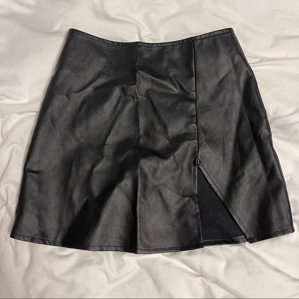 Motel Faux Leather Skirt